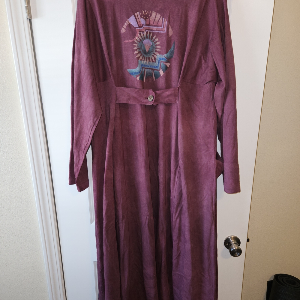 Elegant Purple Trench Coat